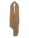Magda Butrym Swathed Halter-neck Mini Dress In Neutral