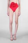 Magda Butrym Swim Bottom 01 Beachwear In Red Polyamide