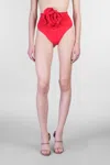 Magda Butrym Swim Bottom 01 Beachwear In Red Polyamide