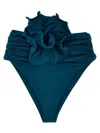 Magda Butrym High Waist Ruffled Bikini Bottoms