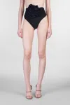 Magda Butrym Swimsuit High-waisted Floral Embellishment In Black