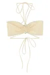 Magda Butrym Strapless Floral Bikini Top With Cut-out Detail