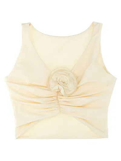 Magda Butrym Swim Bra 03 Bikini Top In White