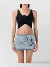 Magda Butrym Swim Bra Floral Embellishment