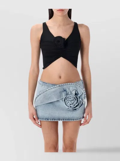 Magda Butrym Swim Bra Floral Embellishment In Black