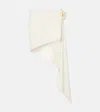 Magda Butrym Draped Knot Asymmetric Design Skirt In White