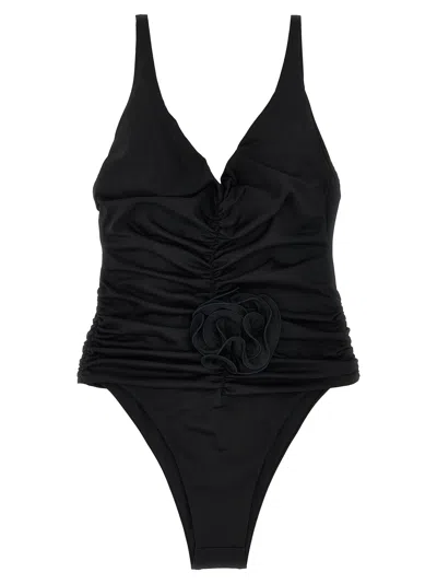 Magda Butrym Swimsuit 02 One-piece Swimsuit In Black