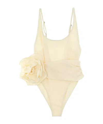 Magda Butrym Swimsuit 03 One Piece Activewear In Neutral