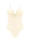 Magda Butrym Swimsuit 07 One-piece Swimsuit In Neutral