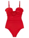 Magda Butrym Swimsuit 07 One-piece Swimsuit In Red