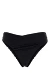Magda Butrym High-waisted Bikini Bottom Ruched Detailing In Black