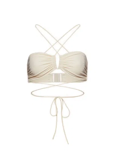 Magda Butrym Top Bikini In White