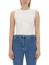 Magda Butrym T-shirt Crochet Bra In White