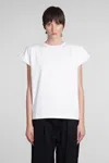 Magda Butrym T-shirt With Padded Shoulders In White