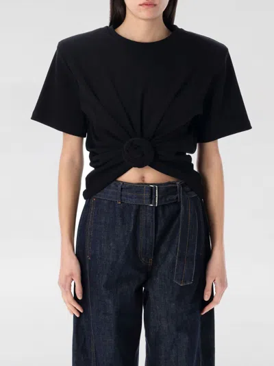 MAGDA BUTRYM T-SHIRT MAGDA BUTRYM WOMAN COLOR BLACK,H19558002