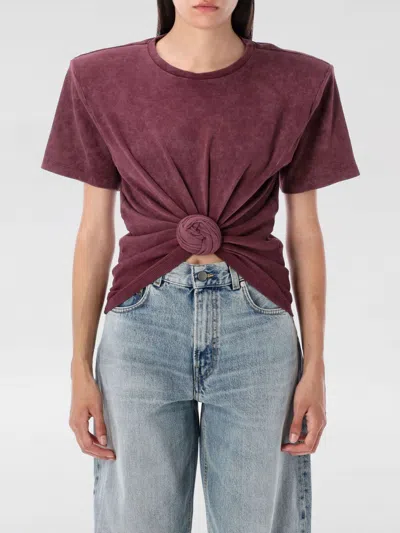 MAGDA BUTRYM T-SHIRT MAGDA BUTRYM WOMAN COLOR BURGUNDY,H22550050