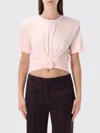 Magda Butrym Re 26 Knot Detail T-shirt In Pink