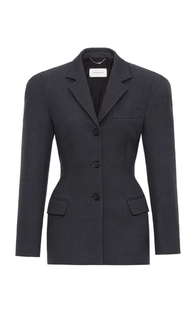 Magda Butrym Tailored Wool Jacket In Gray