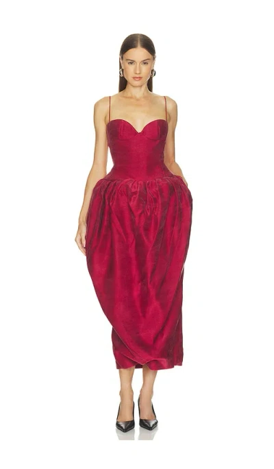 Magda Butrym Tank Midi Dress In Red