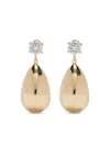 Magda Butrym Teardrop-shaped Crystal Earrings In Gold