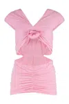 Magda Butrym Technical Fabric Top In Pink
