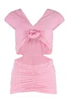 Magda Butrym Technical Fabric Top In Pink
