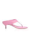 Magda Butrym Thong Satin Sandals In Pink