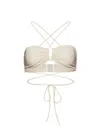 Magda Butrym Top Bikini A Fascia In Brown
