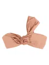 Magda Butrym Floral-appliqué One-shoulder Bikini Top In Pink