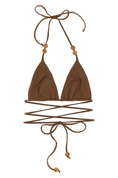 Magda Butrym Top Bikini 're 26' In Brown