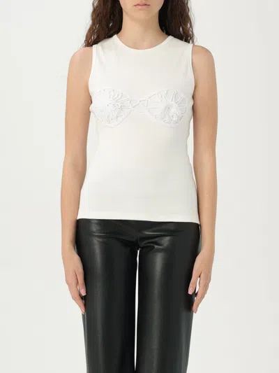 Magda Butrym Ribbed Top In White