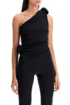 Magda Butrym Jersey One Shoulder Flower Top