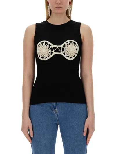 Magda Butrym Top With Crochet Insert