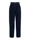 Magda Butrym Dark Blue High Waist Jeans In Black