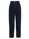 Magda Butrym High-rise Straight-leg Jeans In Blue
