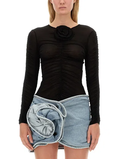 Magda Butrym Transparent Top In Black