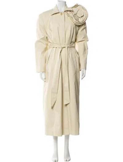 Pre-owned Magda Butrym Trench Coat In Neutrals