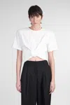 Magda Butrym Knotted T-shirt In White