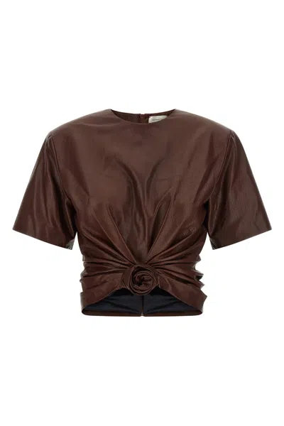 Magda Butrym T-shirt '15' In Brown