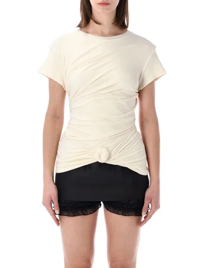 Magda Butrym Tshirt Rose In White
