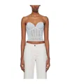 Magda Butrym Tube Top Design Vest In White