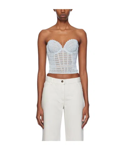 Magda Butrym Tube Top Design Vest In White