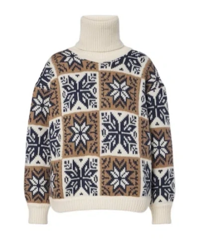Magda Butrym Wool And Cashmere Turtleneck Sweater In Multi