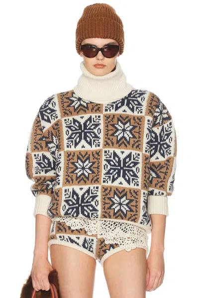 Magda Butrym Turtleneck Sweater In Multi