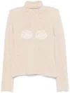 Magda Butrym Beige Alpaca Blend Sweater In Neutrals