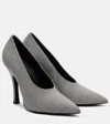 Magda Butrym Twill Pumps In Gray