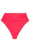 Magda Butrym Twisted High-waisted Bikini Briefs In 紫红色