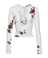 Magda Butrym V-neck Top In White