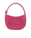 Magda Butrym Crystal-embellished Mini Satin Tote In Red