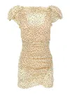 Magda Butrym '09' Polka Dot Dress With Puff Sleeves In Multicolour